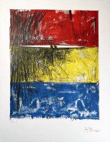 Jasper JOHNS | Painting with Two Balls I | Lithograph  available for sale on composition gallery
