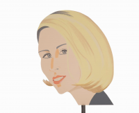Alex Katz Jessica portrait sculpture