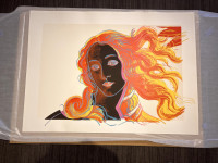 Andy Warhol's Details of Renaissance Paintings (Sandro Botticelli, Birth of Venus, 1482), II.318, 1984, screenprint, reinterprets Botticelli's Venus with vibrant neon colors and simplified lines.