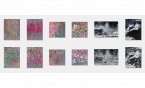 Damien Hirst Where the Land Meets the Sea laminated Giclée prints; vibrant abstractions and seascapes on aluminum panels.  