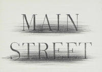 Ed RUSCHA | Main Street | Minimalist Lithograph 