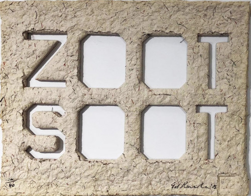 Ed RUSCHA | Zoot Soot | Mixed Media available for sale on composition gallery