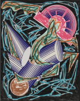 Frank Stella Had Gadya Front Cover print with bold abstract forms