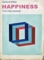 Harland Miller Happiness (small) intaglio print with vintage book cover design and colorful geometric illusion.