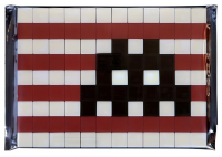 Invader Invasion Tile Kit #18 L.A tile artwork with red