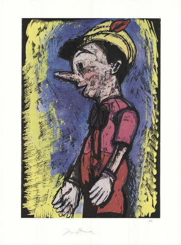Jim DINE | Pinocchio (Lincoln Center) | Mixed Media 