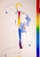 Jim Dine The Picture of Dorian Gray lithograph series with symbolic colorful portraits and abstract forms, portfolio edition of 200. Jim Dine The Picture of Dorian Gray lithograph series with symbolic colorful portraits and abstract forms, portfolio edition of 200.