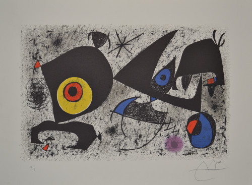 Joan MIRÓ | Hommage A Miro - M868 | Lithograph available for sale on composition gallery