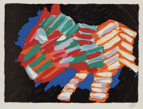 Karel APPEL | Cat in the Night | Lithograph  available for sale on composition gallery