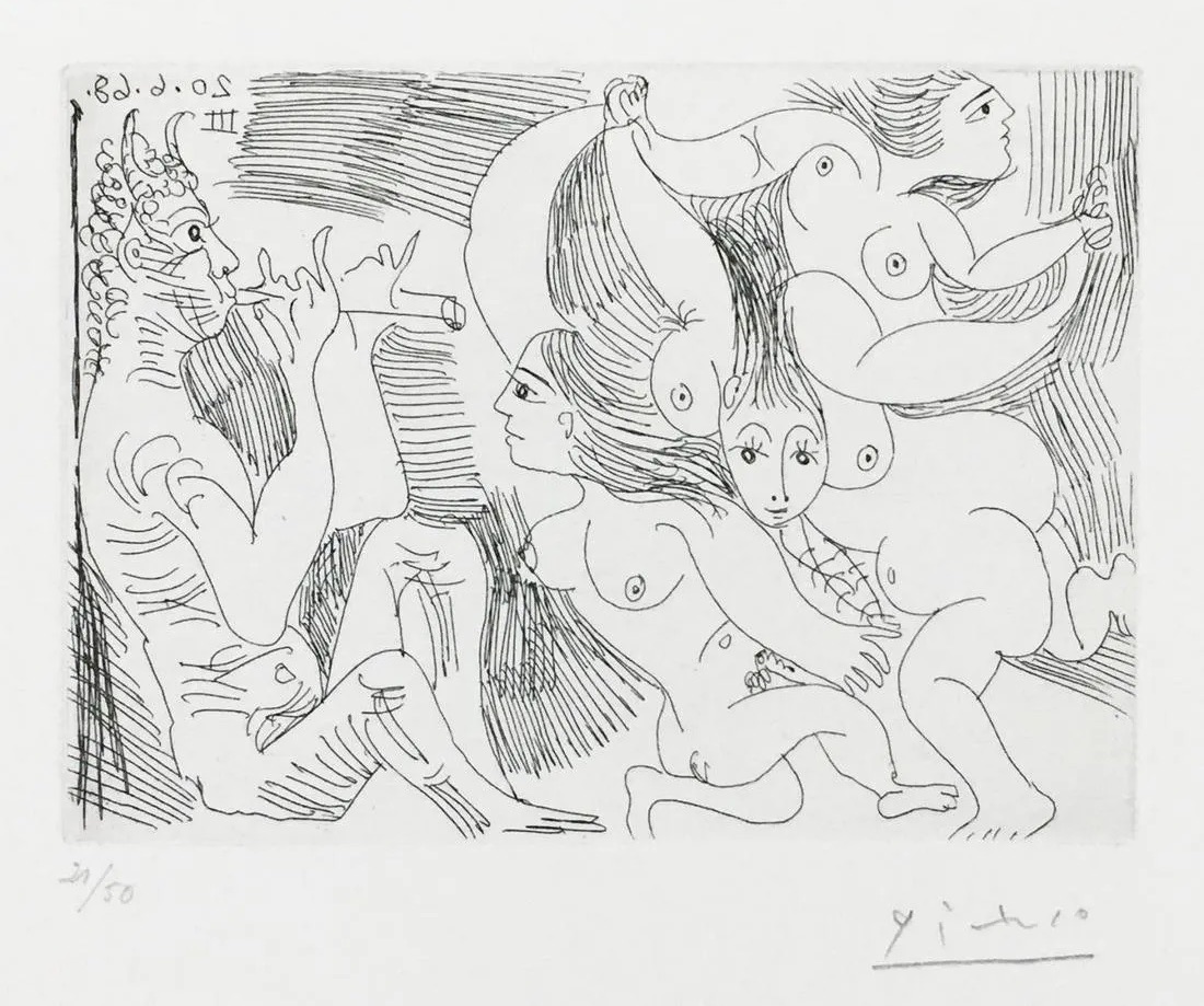 Pablo Picasso 20 6 68 III from La