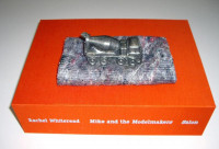 Rachel Whiteread Mike and the Modelmakers 2008 sculpture with pewter model concrete mixer on woven cloth in red linen box.