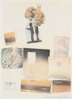 Robert Rauschenberg Support color screenprint layering balloons
