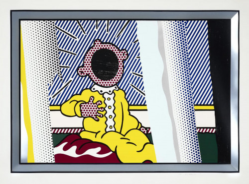 Roy Lichtenstein Reflections on The Scream print using bold colors, Ben-Day dots, and reflective panels to reinterpret Munch’s iconic image. Roy Lichtenstein Reflections on The Scream print using bold colors, Ben-Day dots, and reflective panels to reinterpret Munch’s iconic image.