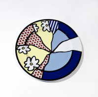 Roy Lichtenstein Untitled Plate Waterlily 1990 ceramic plate with bold colors