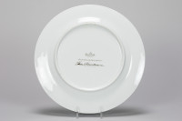 Tom Wesselmann Blonde Vivienne porcelain plate with stylized blonde woman and bold floral Pop Art design