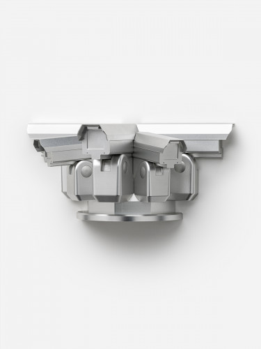 Ai Weiwei To Be Looked At CNC-cut aluminium sculpture of CCTV cameras arranged in radial pattern on a wall mount. Ask ChatGPT Ai Weiwei To Be Looked At CNC-cut aluminium sculpture of CCTV cameras arranged in radial pattern on a wall mount. Ask ChatGPT