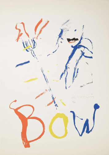 Willem DE KOONING | Rainbow: Thelonious Monk Devil at the Keyboard | Lithograph  available for sale on composition gallery