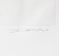 Zao Wou-Ki Le désordre etching and aquatint in black and white with abstract gestural forms and textured brushwork.