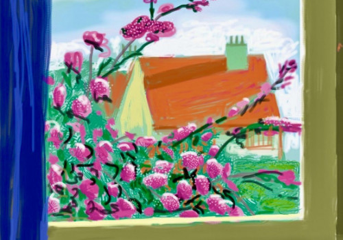 David Hockney - Ipad Drawing My Window. No. 778, 17th April 2011, 2019