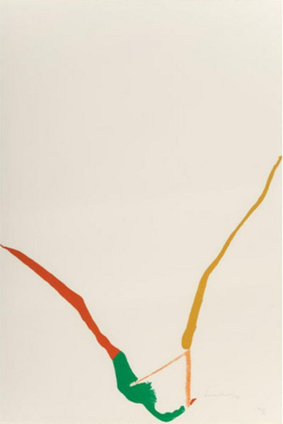 Artwork © Helen Frankenthaler - Untitled (What red lines can do), 1970