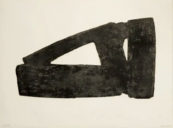 Artwork © Pierre Soulages - Eau-forte XXXII, 1974