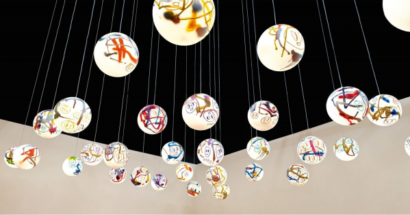 Artwork © André Butzer - Pendant Light, 2021