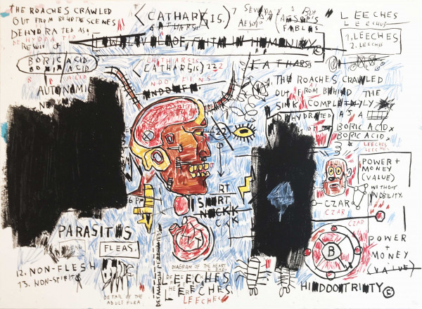 Artwork © Jean-Michel Basquiat - Leeches, 1983/2017