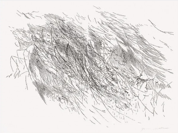 Artwork © Julie Mehretu - Sapphic Strophe 2 (from Sapphic Strophes: A Suite of Four Prints, 2011