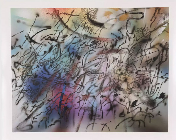  Artwork © Julie Mehretu - Among the Multitude III, 2021