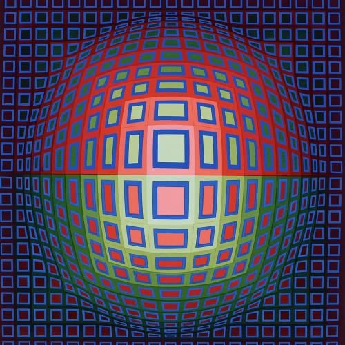 Kinetic Zebras and Optical Lines: The Night Skies of Victor Vasarely's  Spacetime