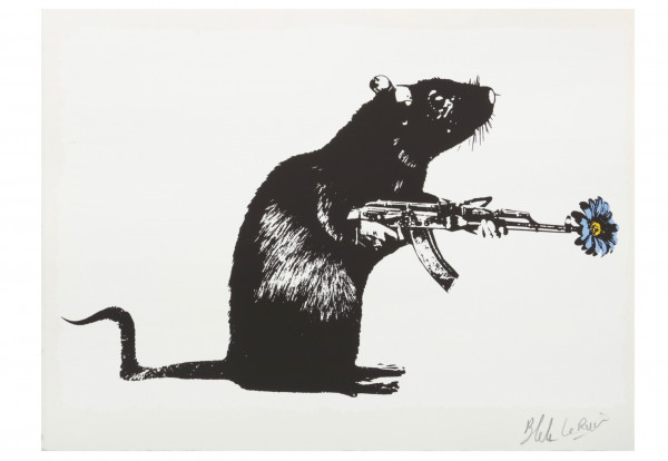 Artwork © Blek Le Rat - The warrior, 2016
