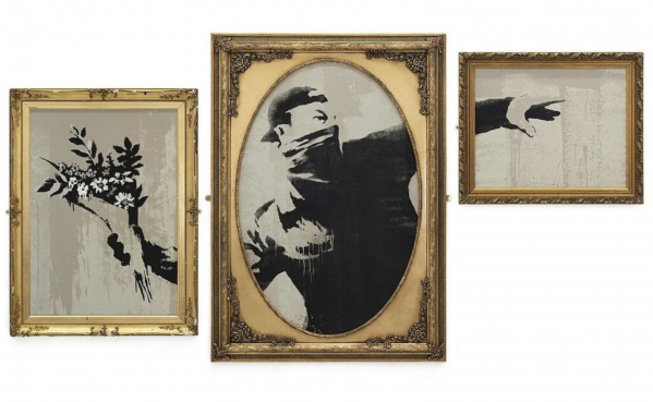 Artwork © Banksy - Thrower Triptych (VIP), 2019