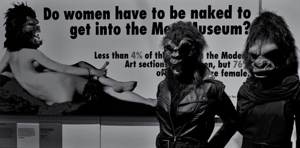Photo: Guerrilla Girls at V&A Museum, London. © Eric Huybrechts (Flickr user 15979685@N08) / CC BY-SA 2.0